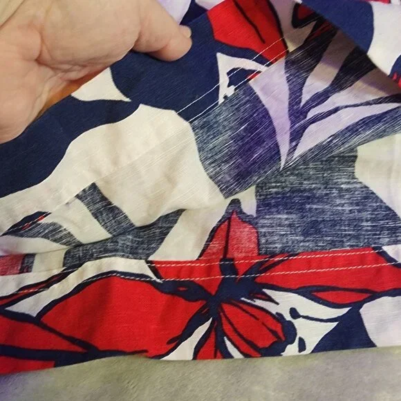 Liz Claiborne XL sleeveless linen cotton shirt - Picture 11 of 12